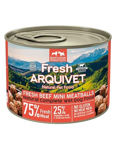 Arquivet Fresh Umido Cane Adult Mini Polpette Manzo gr 200. Cibo Umido Per Cani .