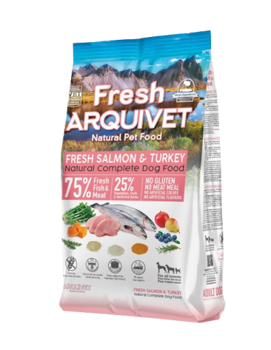 Arquivet Fresh Free Salmone e Tacchino kg 10. Crocchette per cani.