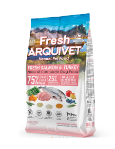 Arquivet Fresh Free Salmone e Tacchino kg 10. Crocchette per cani. 2