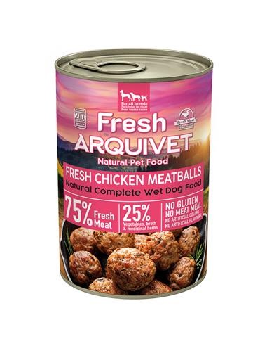 Arquivet Fresh Umido Cane Adult Polpette Pollo gr 400 . Cibo Umido Per Cani .