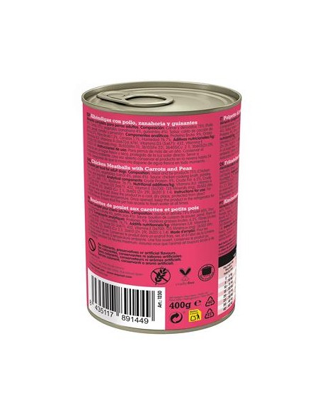 Arquivet Fresh Umido Cane Adult Polpette Pollo gr 400 . Cibo Umido Per Cani .