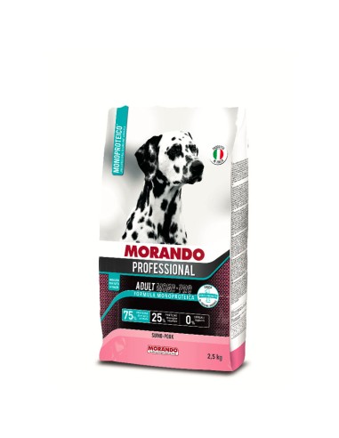 MORANDO Monoproteico Maiale kg.2,5. Crocchette per cani.