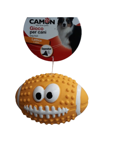 Gioco Latex Palla Rugby Smile. Giochi Per Cani