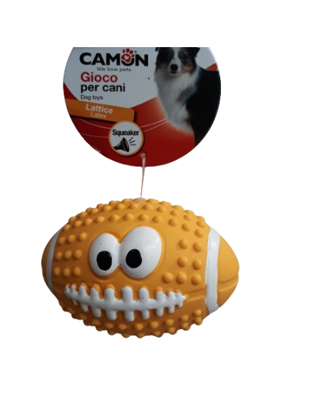 Gioco Latex Palla Rugby Smile. Giochi Per Cani