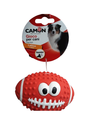 Gioco Latex Palla Rugby Smile. Giochi Per Cani