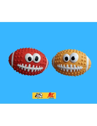 Gioco Latex Palla Rugby Smile. Giochi Per Cani
