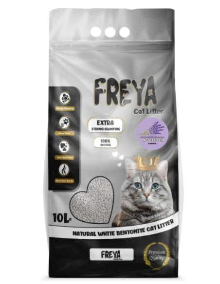 Lettiera Freya Agglomerante Lavanda litri 10. Lettiera per gatti .