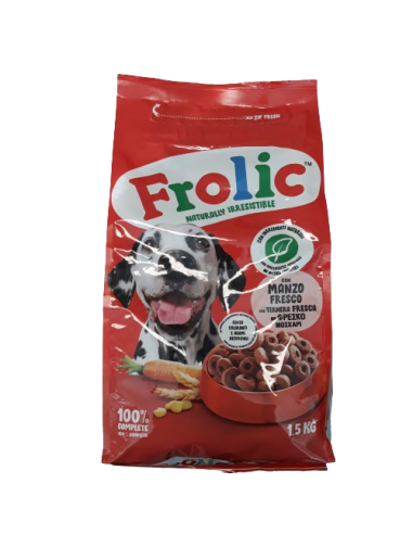 Frolic Manzo Carote e Cereali kg 1,5. Mangime Per Cani