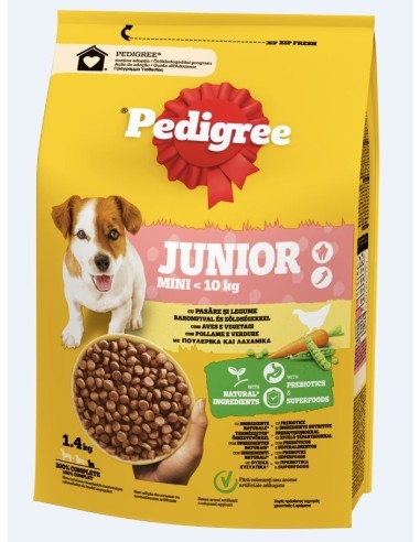 Pedigree Dry Mini Junior con Pollo e Riso KG.1,4.Puppy.