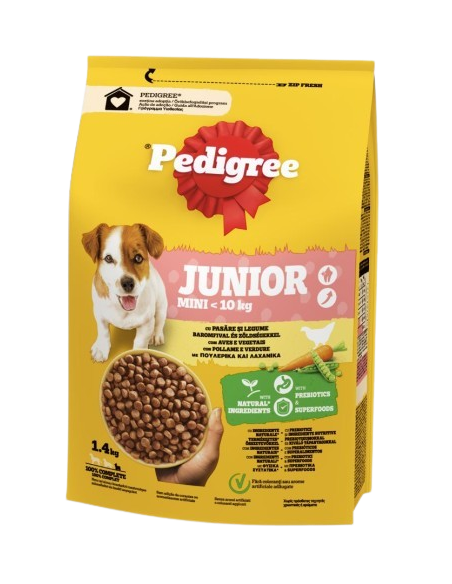 Pedigree Dry Mini Junior con Pollo e Riso KG.1,4.Puppy.
