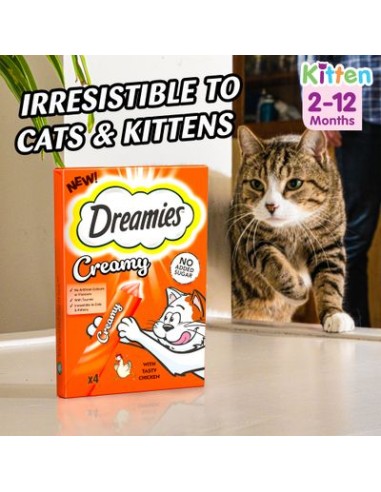 Catisfaction Creamy Pollo 4 x10 gr. Snack per Gatti .