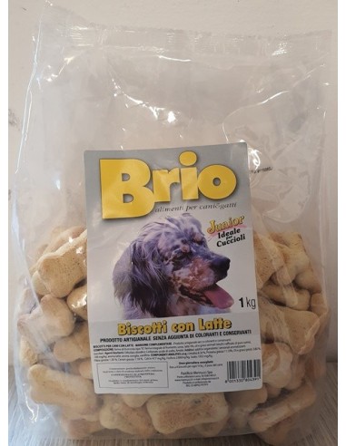 Biscotti Brio Con Latte Junior kg 1. Snack Per Cani - puppy