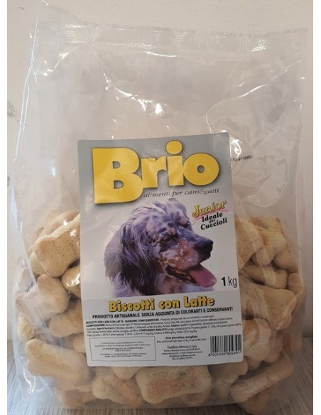 Biscotti Brio Con Latte Junior kg 1. Snack Per Cani