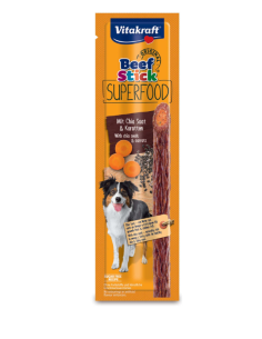 Vitakraft Snack Cane Beef stick Superfood semi di chia e carote gr.25. Snack per cani. 2