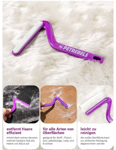 Spazzola Rimuovi Pelo Petrebels . Accessori per cani e gatti.