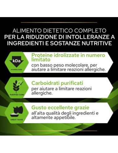 Purina Ha Hypoallergenic Gatto kg 1,3 . Dietetico Gatto