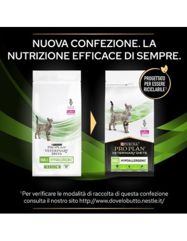 Purina Ha Hypoallergenic Gatto kg 1,3 . Dietetico Gatto