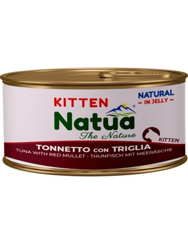 Natua Jelly Cat kitten Tonnetto con Triglia gr.85. Cibo Per Cuccioli di Gatto .