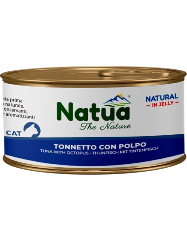 Natua Jelly Cat Tonnetto con Polpo gr.150. Cibo Umido Per Gatti