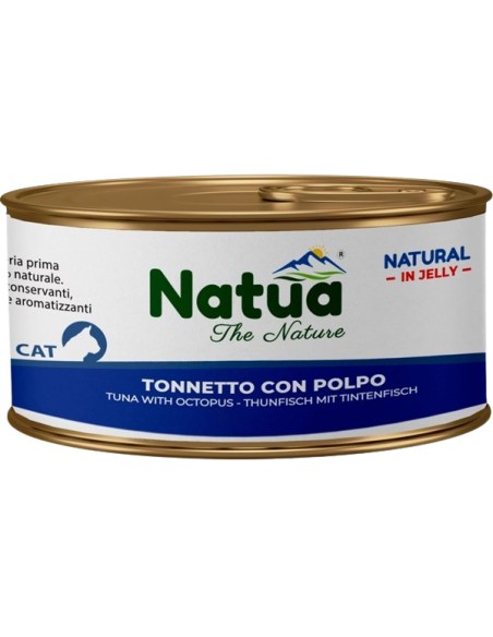 Natua Jelly Cat Tonnetto con Polpo gr.150. Cibo Umido Per Gatti