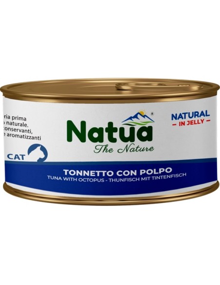 Natua Jelly Cat Tonnetto con Polpo gr.150. Cibo Umido Per Gatti