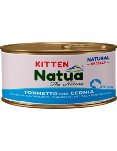 Natua Jelly Cat Kitten Tonnetto Con Cernia gr.85. Cibo per cuccioli di Gatto