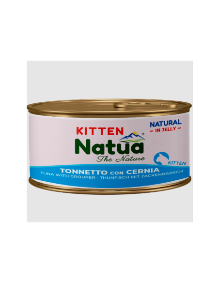 Natua Jelly Cat Kitten Tonnetto Con Cernia gr.85. Cibo per cuccioli di Gatto
