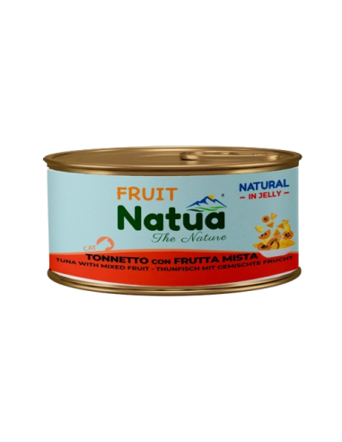 Natua Jelly Cat Fruit Tonnetto con Frutta Mista gr.85. Cibo Umido Per Gatti.