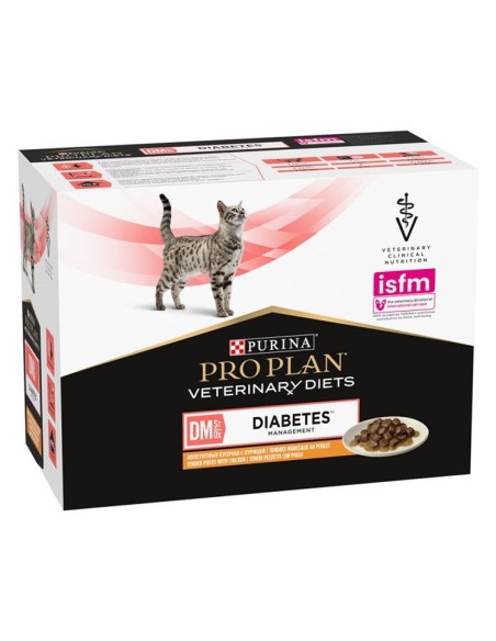 Purina Dm Gatto Busta Pollo gr 85- Cibo Umido Per gatti- diete per gatti
