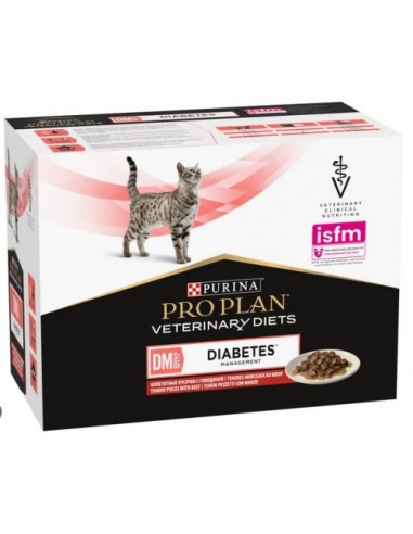 Purina Dm Gatto Busta Manzo gr 85. Cibo Umido Per Gatti.