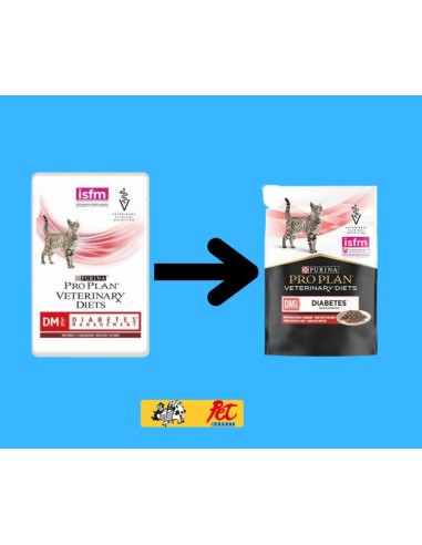 Purina Dm Gatto Busta Manzo gr 85. Cibo Umido Per Gatti.