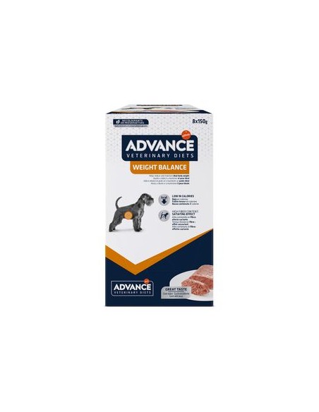 Advance dog diet busta Weight Balance gr.150. Dietetico Per Cani