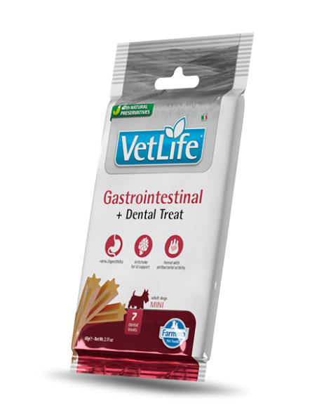 Vet Life Dog Treats  Gastrointestinal Mini Gr.60-Snack Per Cani .