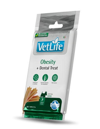 Vet Life Dog Treats  Obesity Mini Gr.60. Snack per Cani.