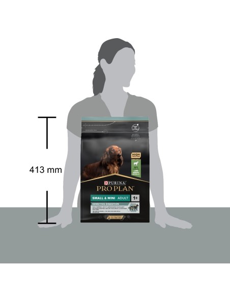 Pro Plan Adult Small & mini. Sensitive Digestion Agnello kg 3. Cibo Secco Per Cani