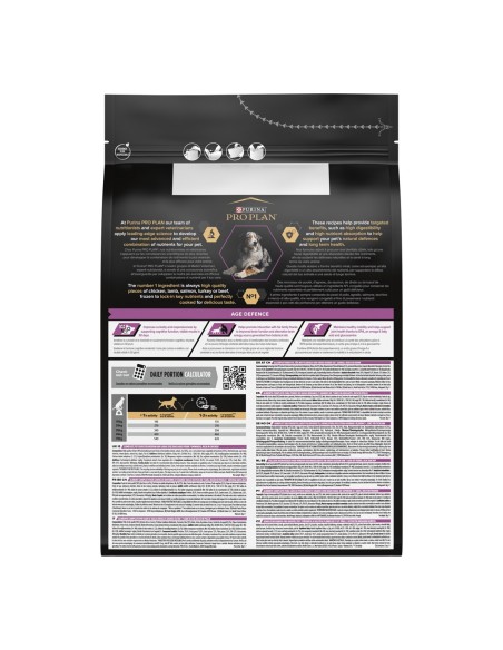 Pro Plan Medium Large  7+ kg 3 Age Defence kg 3. Crocchette per cani