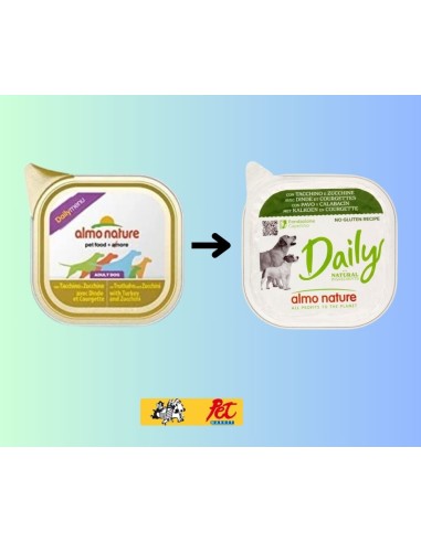 Daily Menu Dogs Tacchino e Zucchine gr 300. Cibo Umido Per Cani
