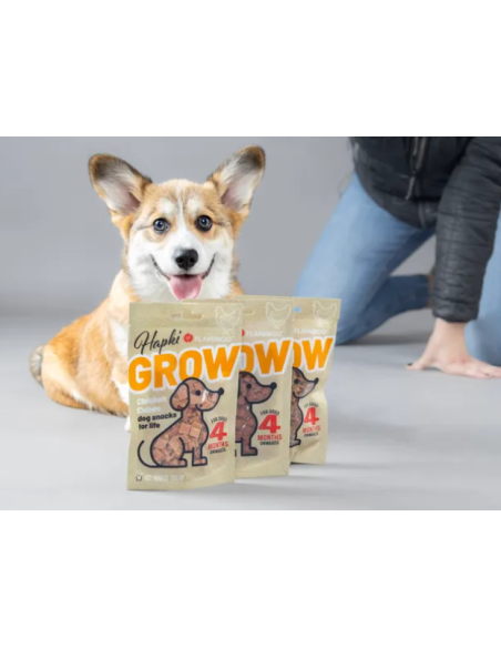 Hapki Grow Stelle con Pollo Gr 85. Snack Per Cani .