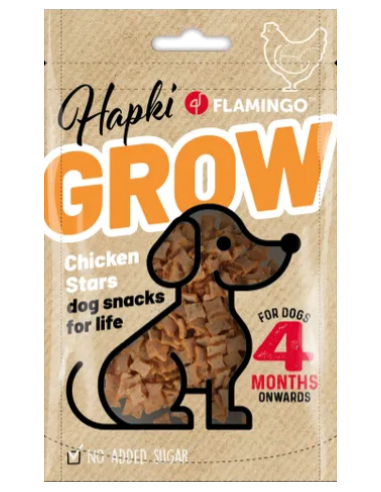 Hapki Grow Stelle con Pollo Gr 85. Snack Per Cani .