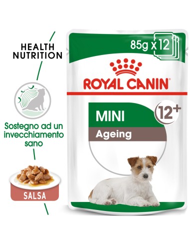 Royal Canin Dog mini Agein 12 + gr 85. Cibo Umido Per Cani  .