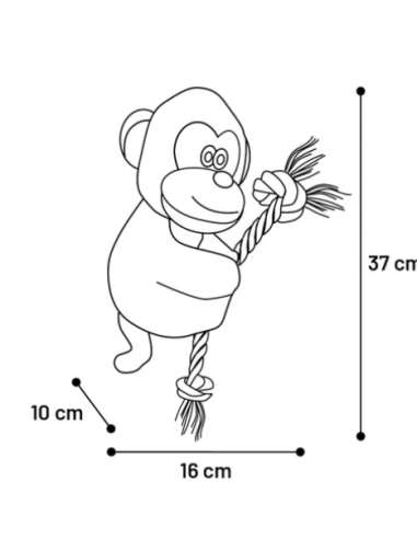 Gioco Cane Hangta Scimmia Con Corda l cm 37. Giochi Per Cani .