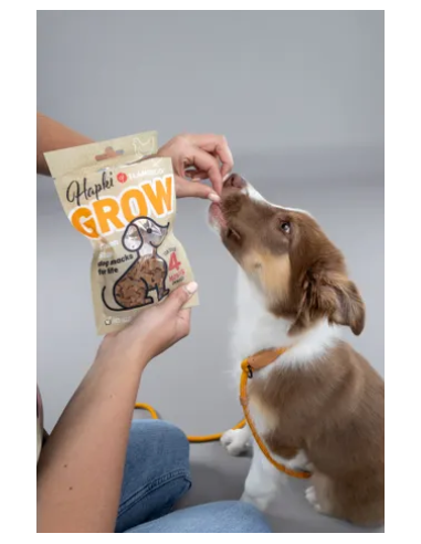 Hapki Grow Cubetti Con Pollo gr 85. Snack Per Cani