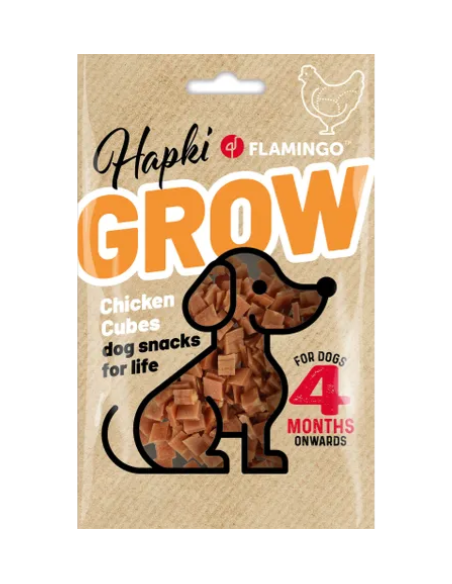 Hapki Grow Cubetti Con Pollo gr 85. Snack Per Cani