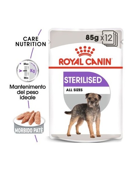 Royal Canin Dog Sterilised gr 85. Cibo Umido Per cani