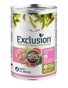 Exclusion Mediterraneo Mono Noble Grain Puppy PUPPY gr 400. Cibo Per Cani-Puppy