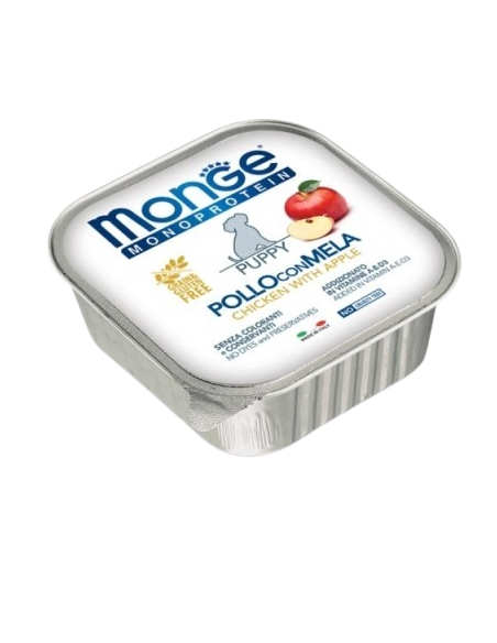 Monge Monoproteico Puppy Pollo e Mela gr 150. Mangime Per Cani