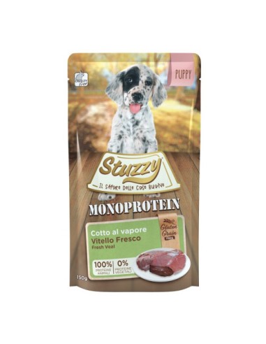 Stuzzy Dog Gluten Grain Free Puppy Vitello Fresco gr 150. Puppy.