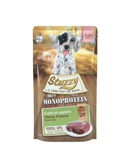 Stuzzy Dog Gluten Grain Free Puppy Vitello Fresco gr 150. Puppy.