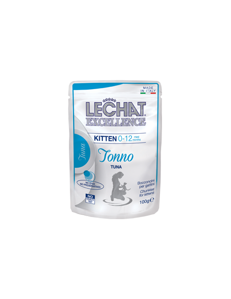 Lechat Busta Excellence Kitten Tonno 100 Gr Cibo per Gattini