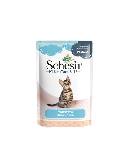 Schesir Cat Kitten tonnetto Jelly gr 85. Cibo Per Cuccioli Di gatto